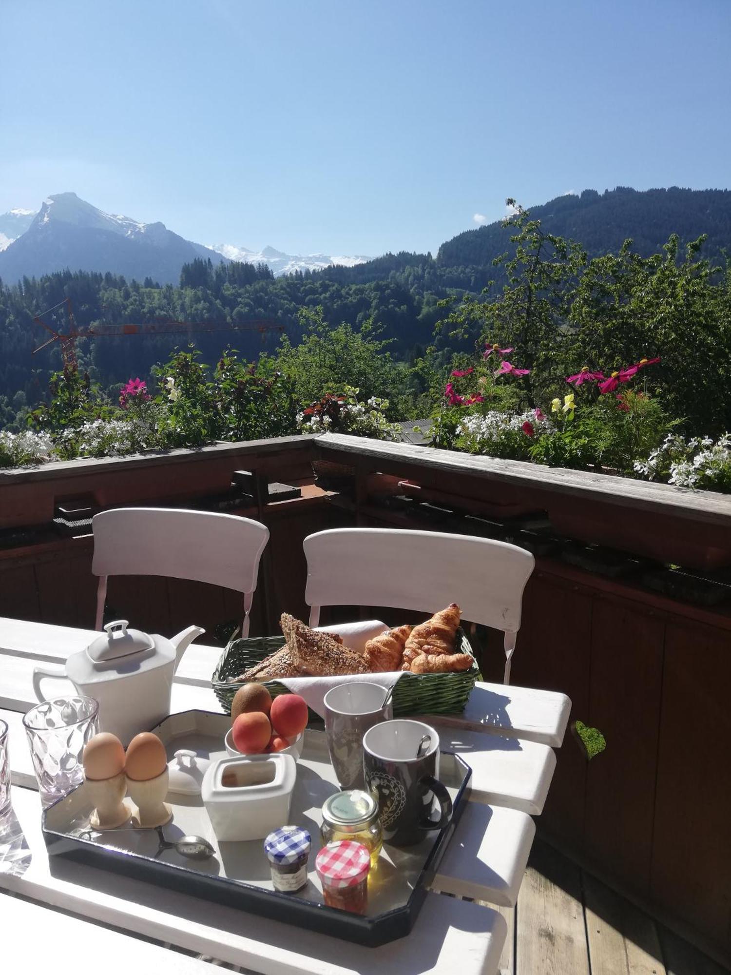 Chambres En Chalet Petit Dejeuner Inclus La Cote d'Arbroz Екстер'єр фото